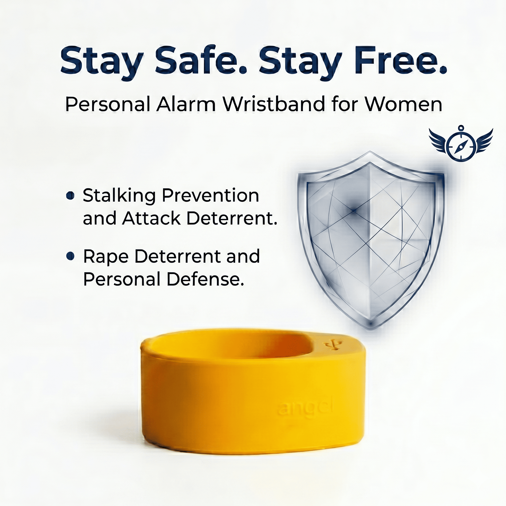 Stay Safe Stay Free — Personal Alarm Wristband for Women
