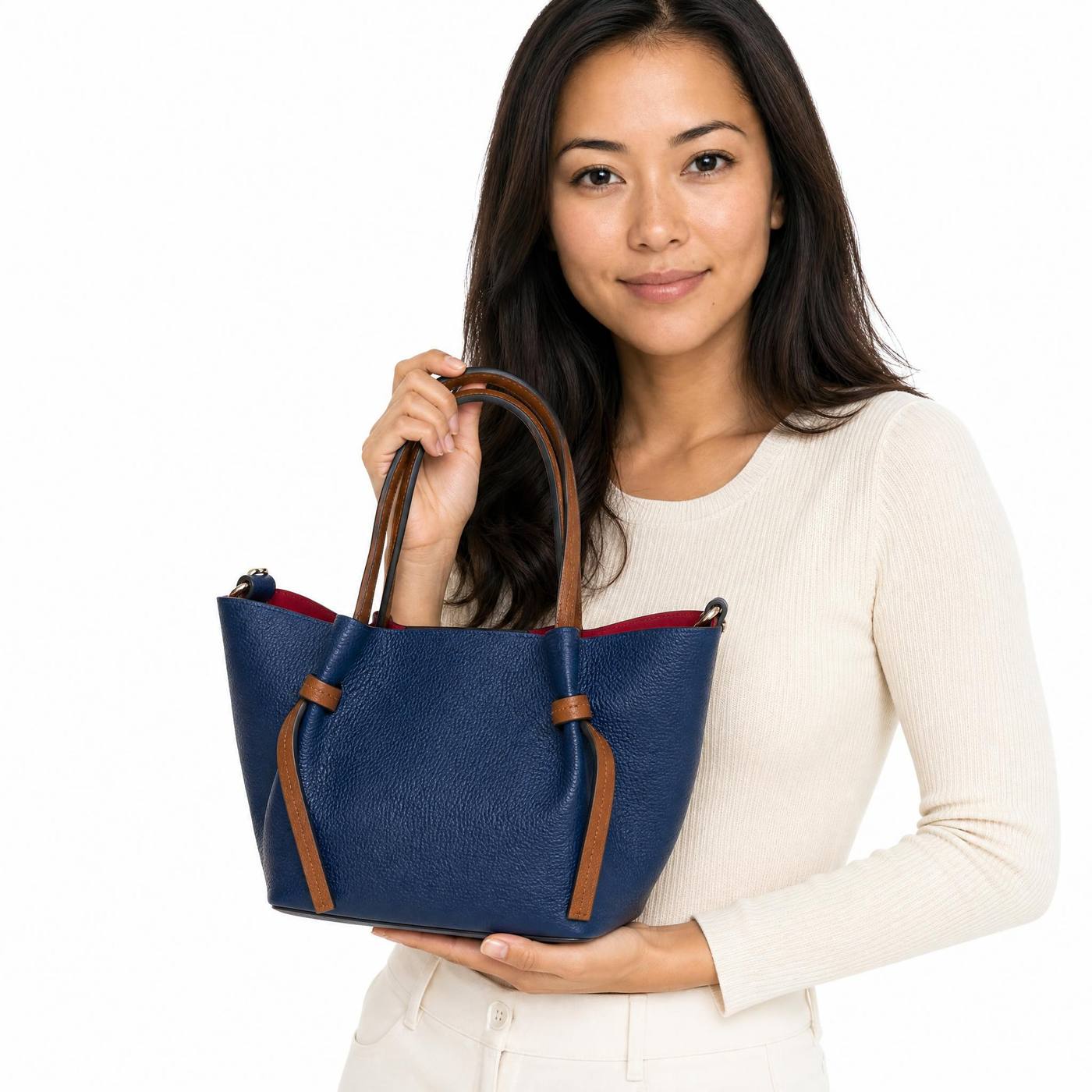 Mini Tote Blue — full view