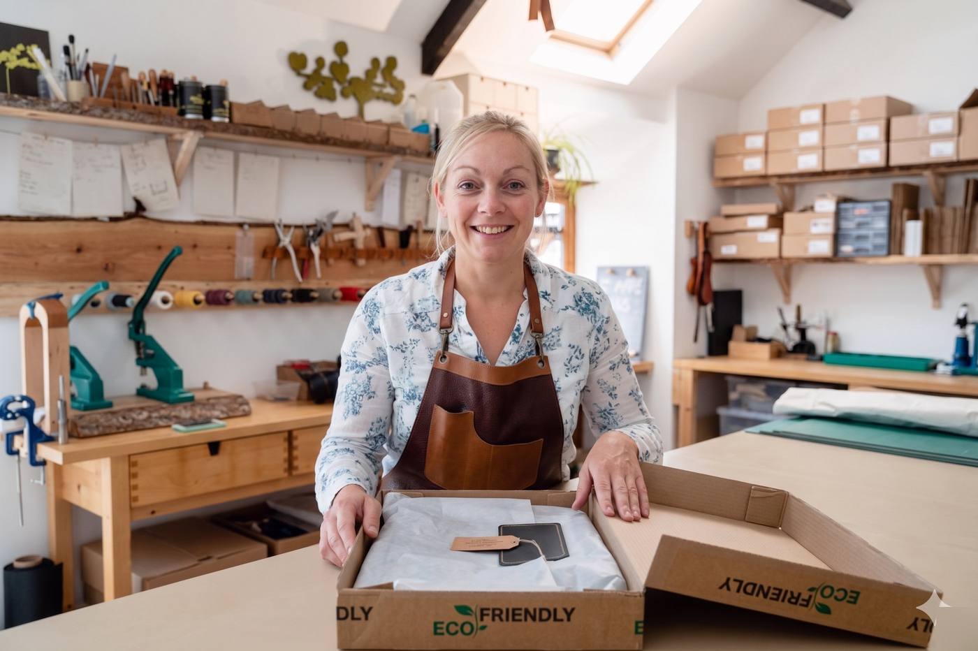 Susanna smiling at the workshop